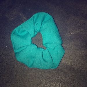 1 pink and 1 blue hair scrunchie